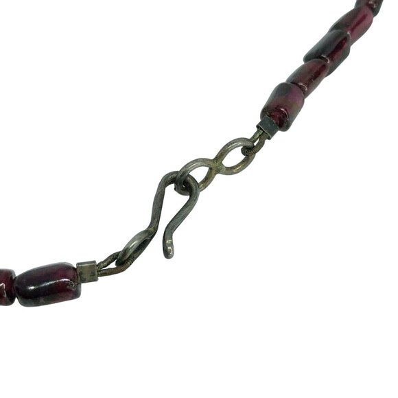 Vintage Beaded Necklace & Earrings Set Red White Snallygaster Store - Picture 7 of 12